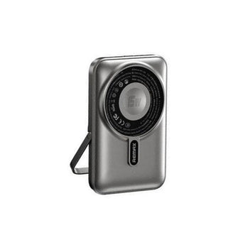 Remax Rpp-695 3 In 1 (15w M/w) 22.5w + Pd 20w Power Bank With Foldable Stand Grey