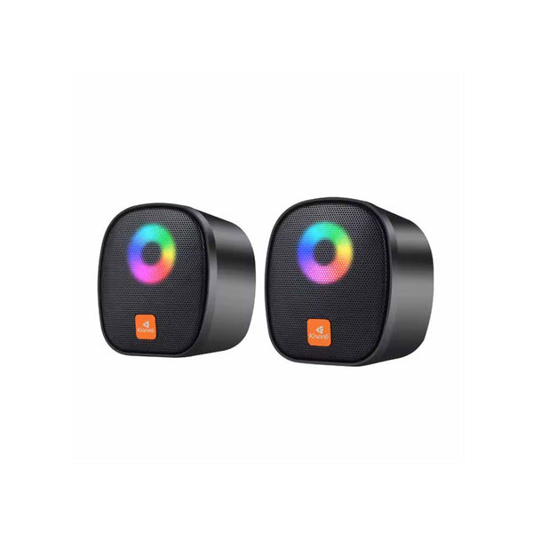Kisonli X11 Rgb Gamer Pc Mini Usb Speaker With 6w Power