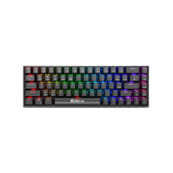Xtrike Me GK-994W RGB 68 Key BT 2.4GHz Wireless Gaming Keyboard Black