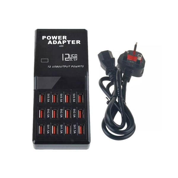 Usb Fast Charger 12 Port 12amp W858