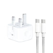 Iphone 15 Pro Max 3 Pin (uk Pin) 35w Usb-c Power Adapter With Usb-c To C Cable (without Packing)