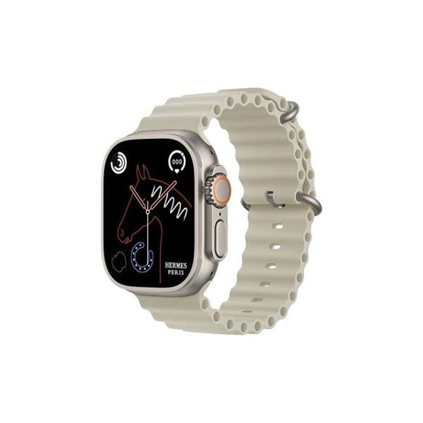 Hk10 Ultra 3 2.02 Amoled Display G-sensor Ai Features With Wearfit Pro App 2 Straps Silver