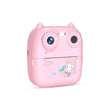 D8s Childrens Time Front/back Rear Hd Digital Thermal Print Camera 1080p 48mp Pink