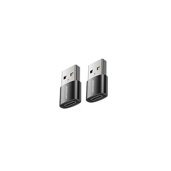 Joyroom S-h152 Usb Male To Type-c Female Adapter 2pcs Black