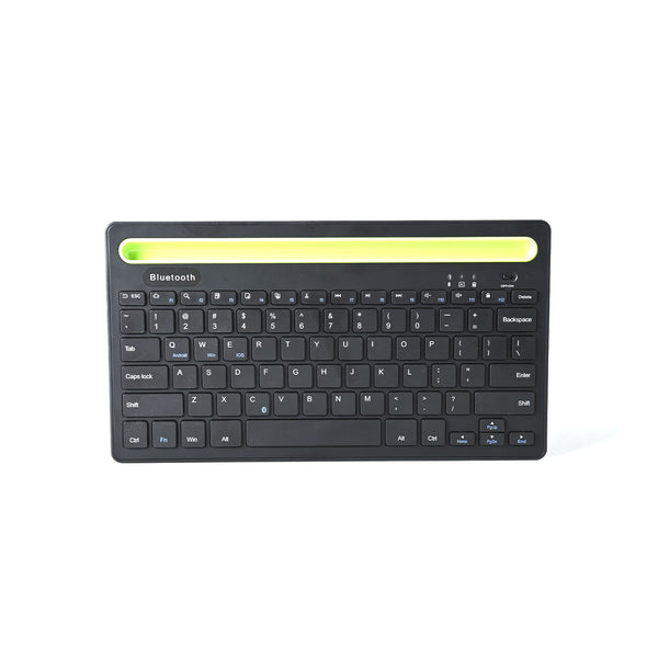 Wireless Bluetooth Keyboard With Phone/tablet Holder Slot