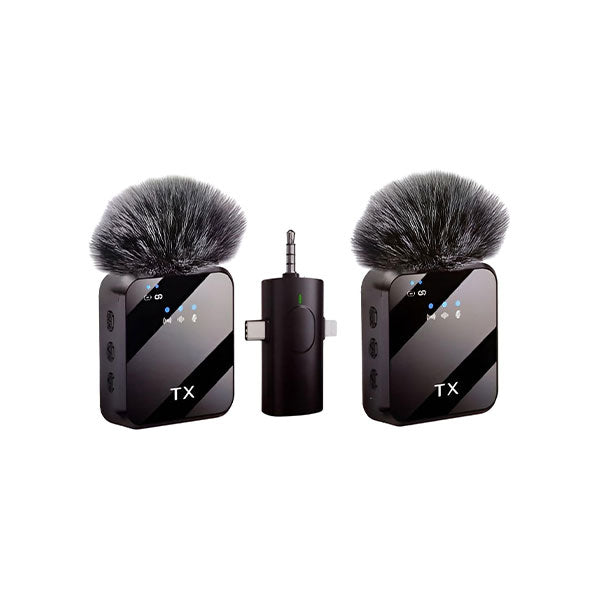 F11-2 (3 In 1) Noise Cancelling Wireless Dual Microphone