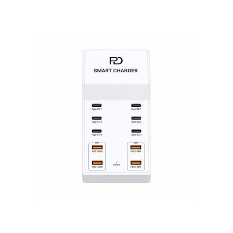 T8+ Smart Intelligence Usb-c 10-port Charger 72w Total Output For Multi Devices