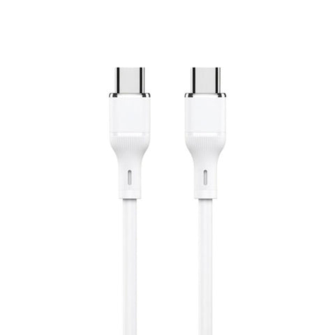 Logilink Type C To Type C Silicone Fast Charging Data Cable 1m (1 Year Warranty) White