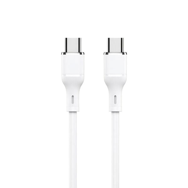 Logilink Type C To Type C Silicone Fast Charging Data Cable 1m (1 Year Warranty) White