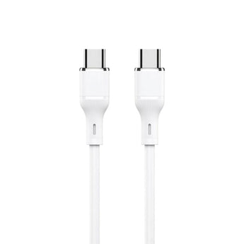Logilink Type C To Type C Silicone Fast Charging Data Cable 1m (1 Year Warranty) White