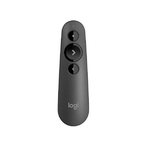Logitech R500 Laser Presentation Remote Clicker With Dual Connectivity Bluetooth Or Usb For Powerpoint, Keynote, Google Slides, Wireless Presenter