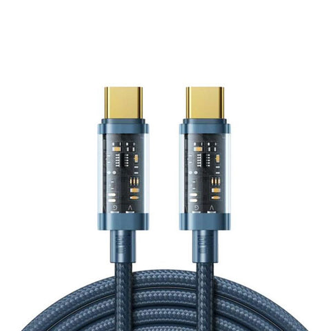 Joyroom S-cc100a12 Type-c To Type-c 100w Data Cable 1.2m Blue