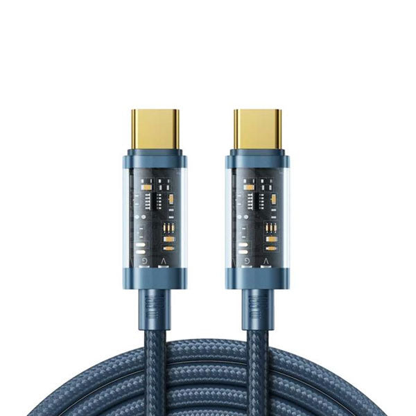 Joyroom S-cc100a12 Type-c To Type-c 100w Data Cable 1.2m Blue
