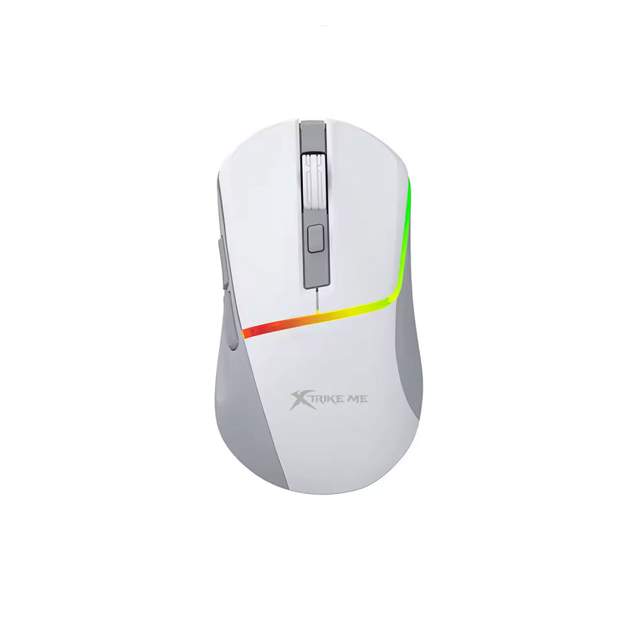 Xtrike Me Gm-322 Wired Gaming Mouse 7200 Dpi Rgb Backlight Ergonomic Design White