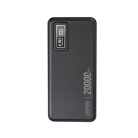 Aspor A301 4 In 1 Power Bank 20000mah With Lcd Digital Display