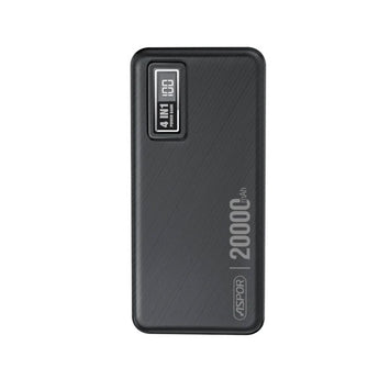 Aspor A301 4 In 1 Power Bank 20000mah With Lcd Digital Display
