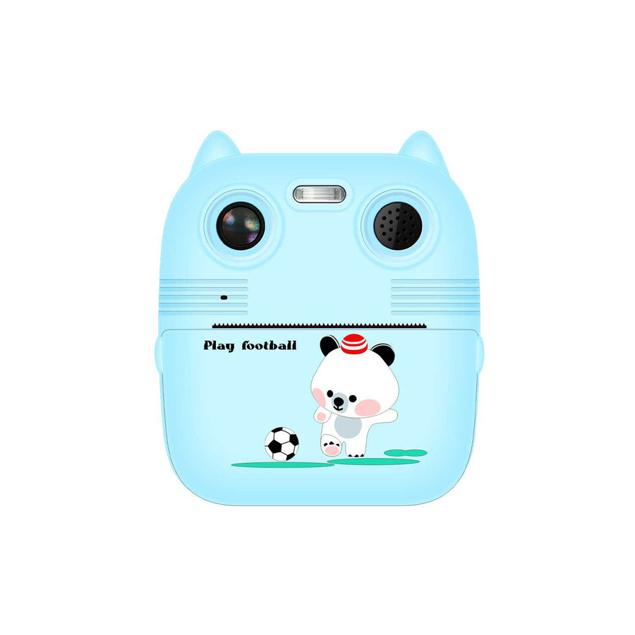 D8s Childrens Time Front/back Rear Hd Digital Thermal Print Camera 1080p 48mp Blue