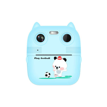 D8s Childrens Time Front/back Rear Hd Digital Thermal Print Camera 1080p 48mp Blue