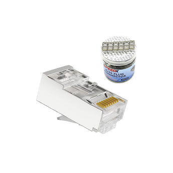 Speedx Cat6 Rj45 (fu) Ftp/stp Connector 100pcs (bottle Pack)