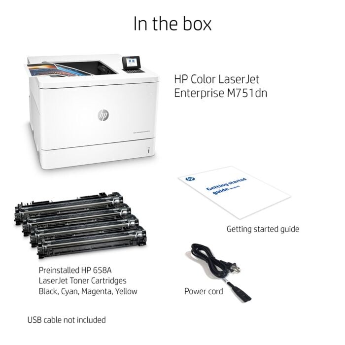 HP Color LaserJet Enterprise M751dn A3 Color Duplex Networking Laser Printer (Grey, NEW)