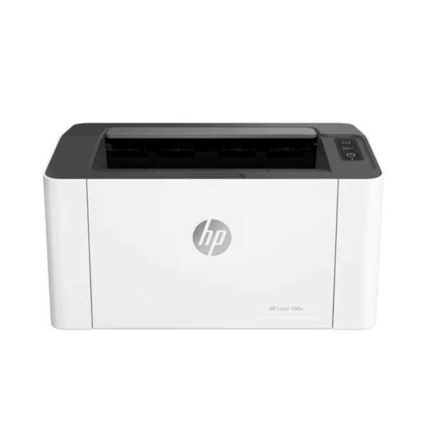 HP Laser 108W Monochrome Wi‑Fi & USB Printer (White)