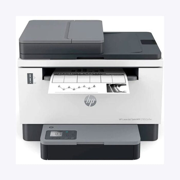 HP LaserJet Tank MFP 2602sdw Monochrome Duplex Wireless Printer (White Grey, NEW)