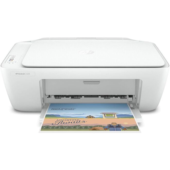 HP DeskJet 2320 All-in-One Color Inkjet Printer Print Copy Scan (White, 1 Year Shop Warranty)
