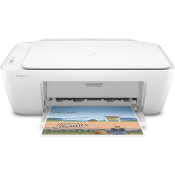 HP DeskJet 2320 All-in-One Color Inkjet Printer Print Copy Scan (White, 1 Year Shop Warranty)