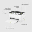 HP LaserJet 108A B&W Printer (White)