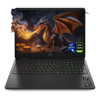 HP OMEN 16 AN0119nr Slim Gaming Laptop - Intel Core Ultra 9 285H Processor 16-GB 1-TB SSD 8-GB NVIDIA GeForce RTX5070 GDDR7 GC 16