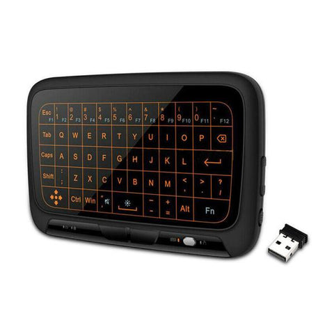 H18+ 2.4GHZ WIRELESS KEYBOARD FULL TOUCHPAD BACKLIGHT KEYBOARD