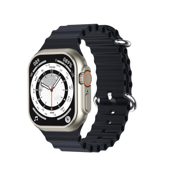 V200 NEW FASHION ULTRA 2.2 LARGE SCREEN IP68 WATERPROOF SPORT SMART WATCH WITH WearFit pro APP BLACK