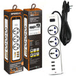 Speed-X 303pu Premium Portable Power Strip 3socket+3usb Port CABEL LENGTH 2M