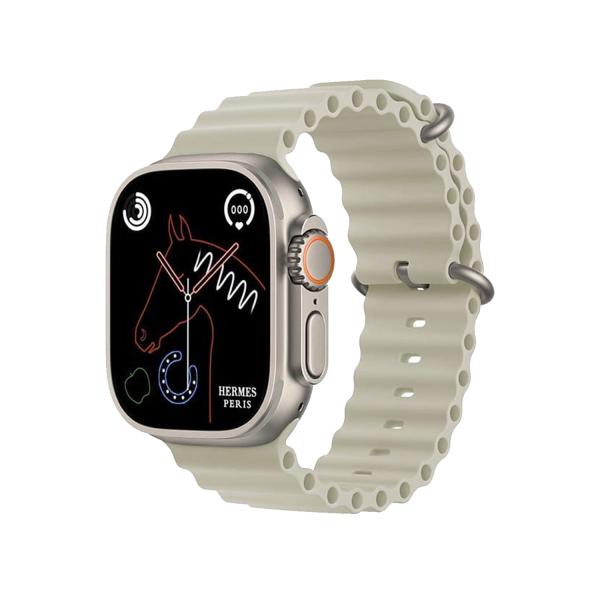 HK10 ULTRA 3 2.02 AMOLED DISPLAY G-SENSOR AI FEATURES WITH WEARFIT PRO APP 2 STRAPS SILVER