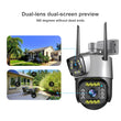 SPEED-X (SPZ-702) 2 CAMERA LENS WIFI OUTDOOR 4MP COLOR NIGHT VISION WITH V380 PRO APP