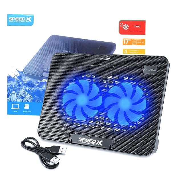 SPEED-X N99 2 FAN COOLING PAD WIHT TWO USB AND LIGHT