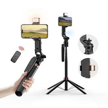 A101 GIMBAL EXTENDABLE AUTO FACE TRACKING AI INTELLIGENT WIRELESS REMOTE WITH FILL LIGHT