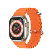 ULTRA V2 NEW FASHION 2.2 LARGE SCREEN WITH 4 STRAPS SMART WATCH WITH WearFit Pro APP ORANGE