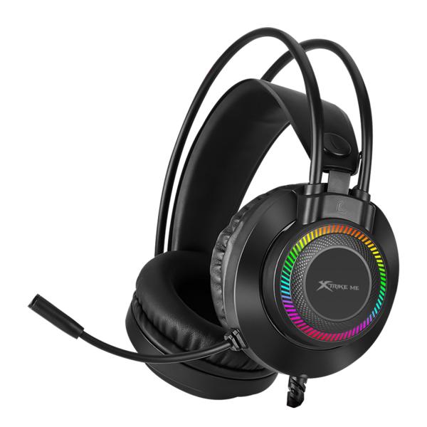 XTRIKE ME GH-509 WIRED STEREO GAMING HEADSET WITH MICROPHONE AND RGB BACKLIGHT BLACK