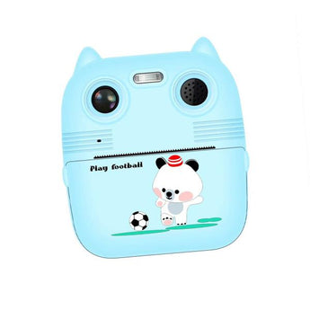 D8S CHILDRENS TIME FRONT/BACK REAR HD DIGITAL THERMAL PRINT CAMERA 1080P 48MP BLUE