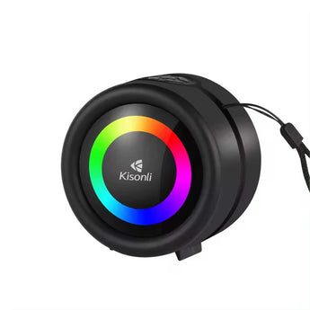 KISONLI S16 TWS DJ POWERED PORTABLE MINI FM RADIO SPEAKER WITH SOFT CORD HANDLE