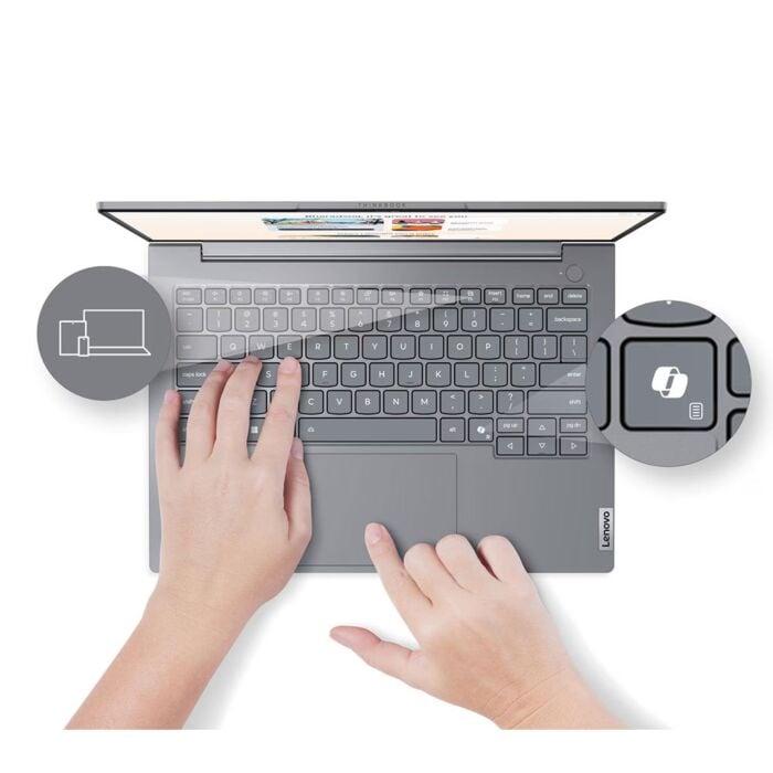 Lenovo ThinkBook 14 G8 - Intel Core Ultra 5 225U 12-Core Processor 16-GB 512-GB SSD Intel Integrated Graphics 14" WUXGA 1200P IPS AG Display Dolby Audio Backlit KB FP Reader TPM 2.0 (Arctic Grey, Lenovo Direct Local Warranty, NEW)
