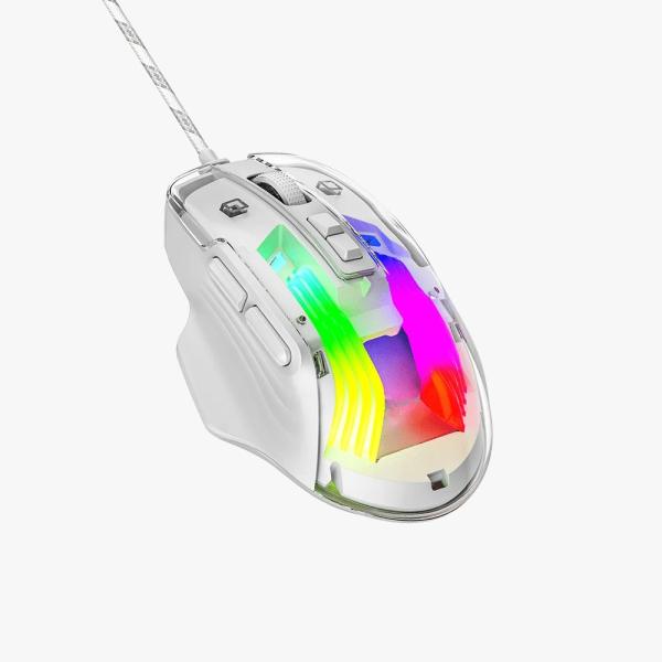 XTRIKE ME GM-319 WIRED GAMING MOUSE 7200 DPI WHITE