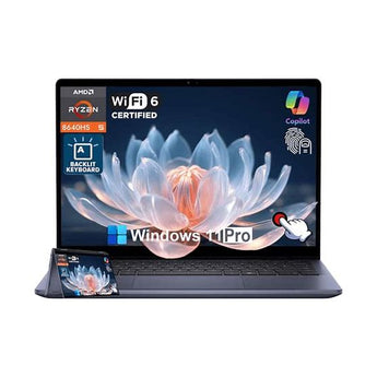 Dell Inspiron 14 7445 2-in-1 Business Laptop - AMD Ryzen 5 8640HS 6-Core Processor 8-GB 512-GB SSD AMD Radeon Graphics 14