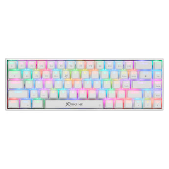 XTRIKE ME GK-994W WIRELESS 2.4G RGB BT GAMING KEYBOARD WHITE
